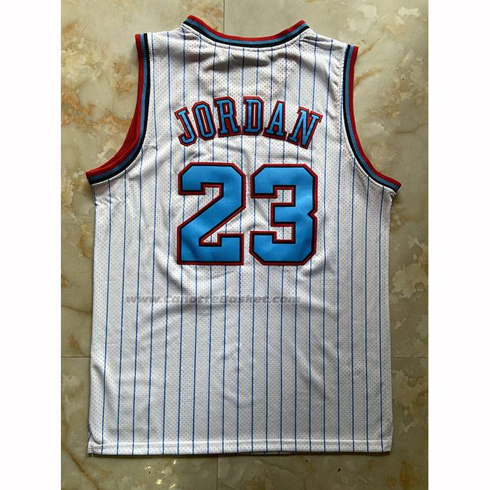 Maglia Chicago Bulls Michael Jordan No 23 Mitchell & Ness 1997-98 Bianco3